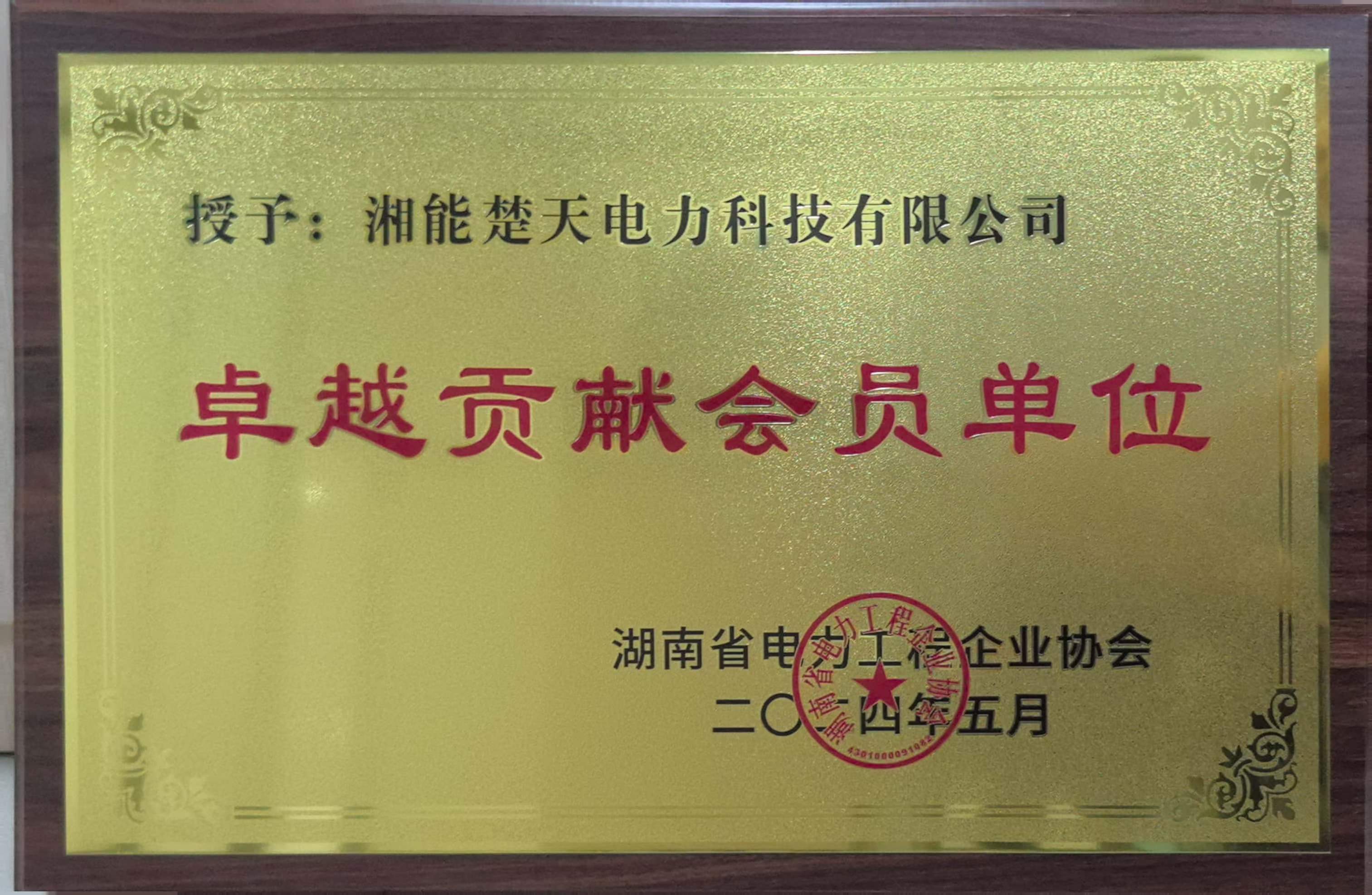 卓越贡献会员单位
